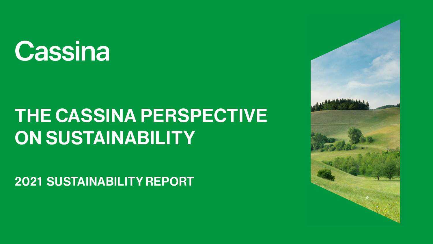 news report sostenibilita 2021